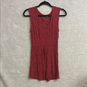 Apt. 9 Red Knit Swim Coverup